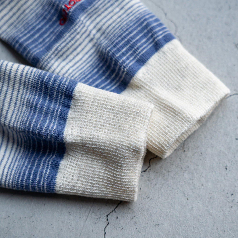 ROTOTO HORIZONTAL STRIPE CREW SOCKS