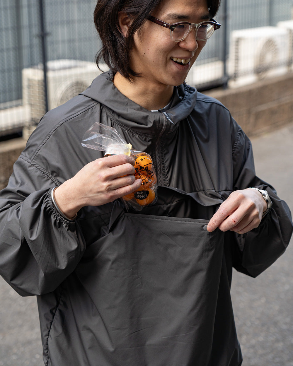 Americana Stretch Taffeta Anorak Hoodie