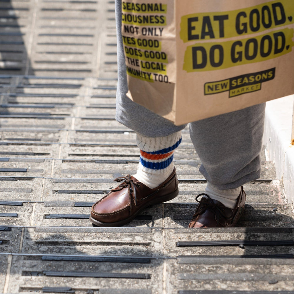 ROTOTO COARSE RIBBED OLDSCHOOL CREW SOCKS