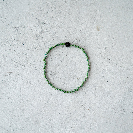 Melanie DeCourcey  Green matt malachite DNA style bracelet