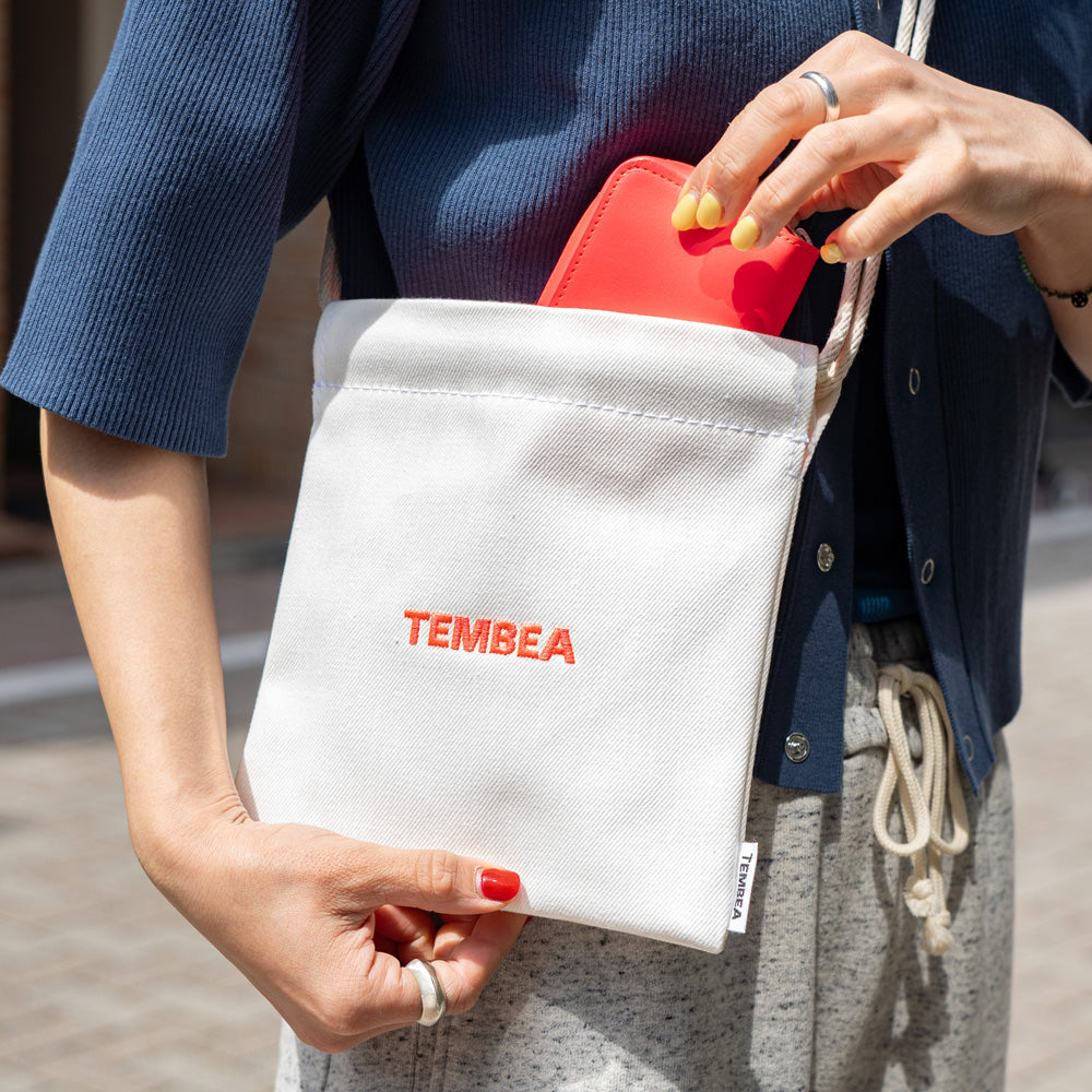 TEMBEA 巾着POCHETTE DENIM