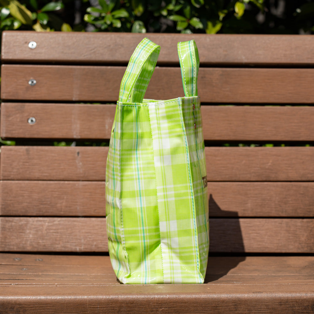 TEMBEA PAPER TOTE SMALL -MADRAS CHECK