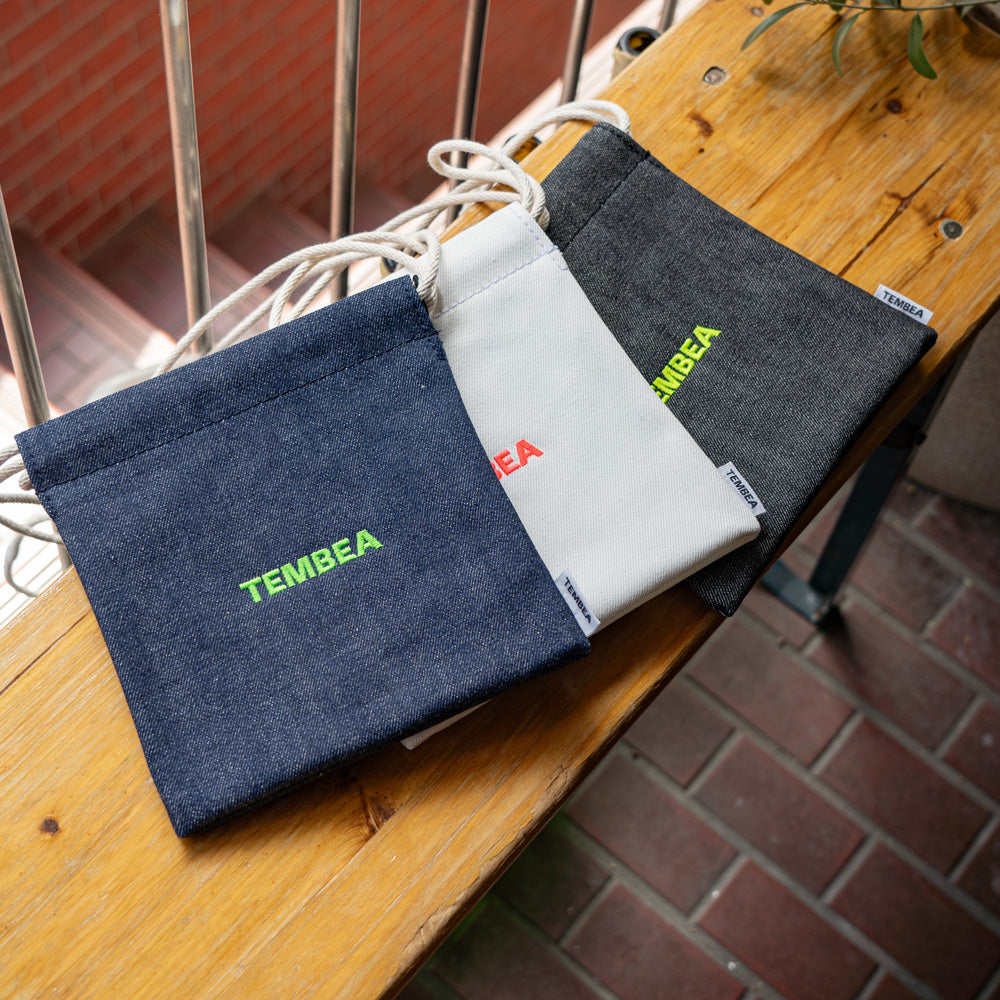 TEMBEA 巾着POCHETTE DENIM