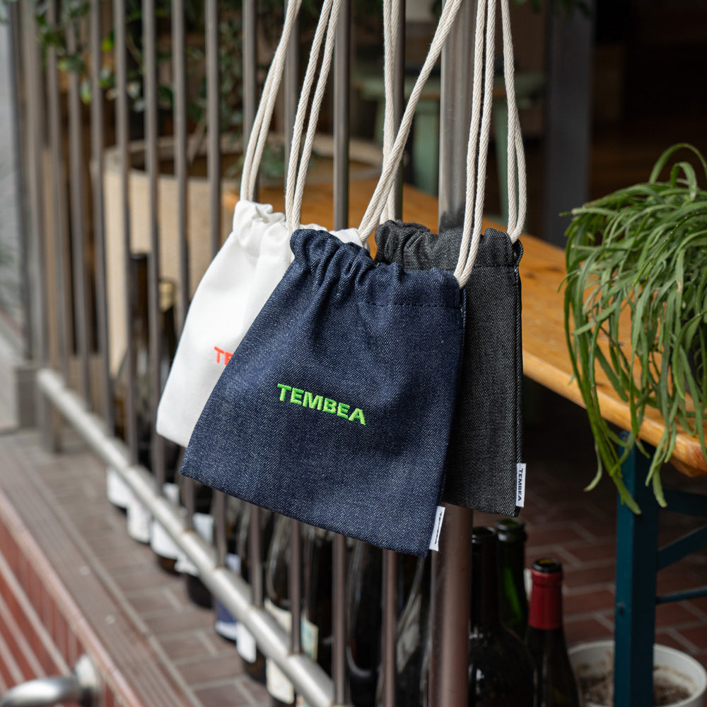 TEMBEA 巾着POCHETTE DENIM