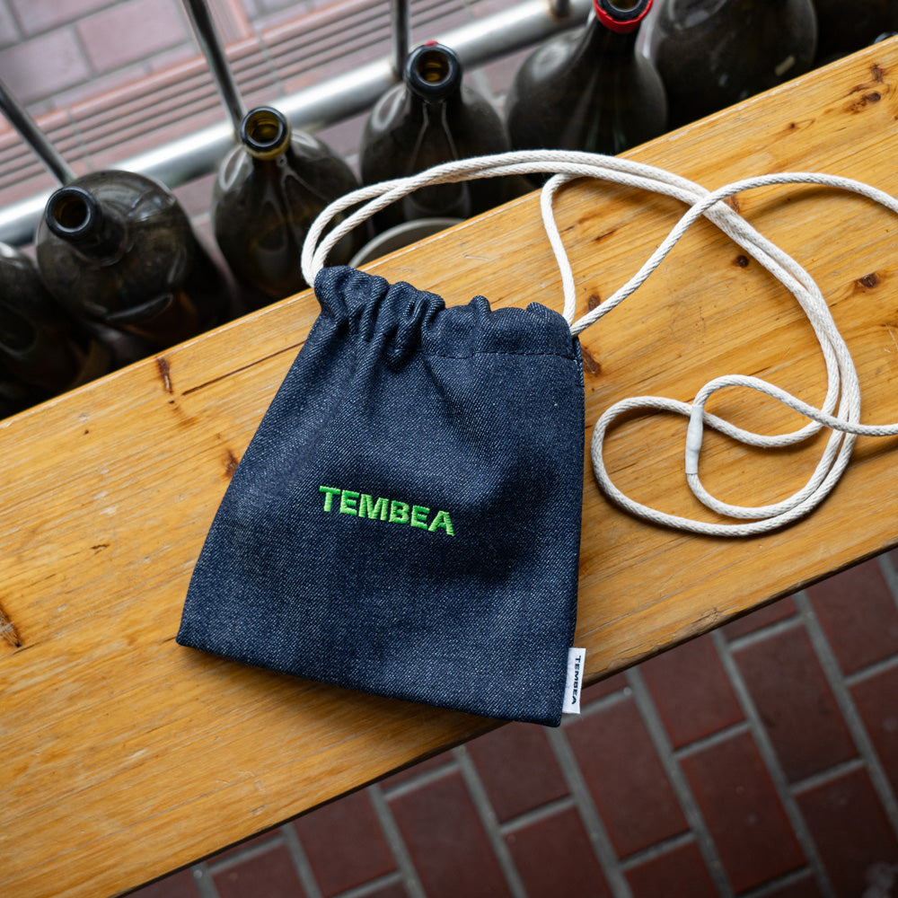 TEMBEA 巾着POCHETTE DENIM