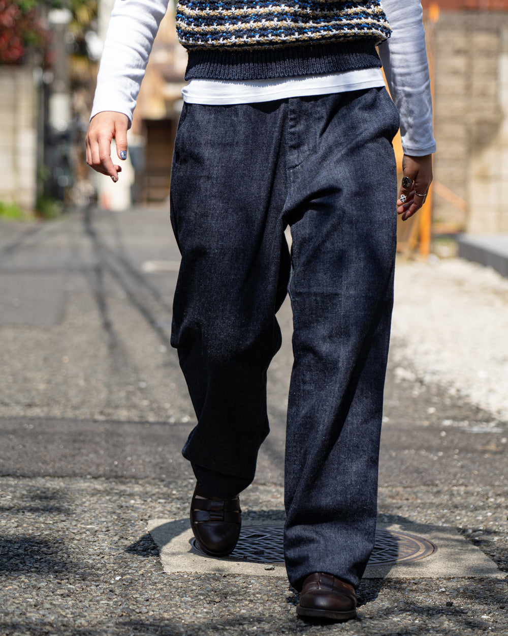 nanamica Wide Denim Pants