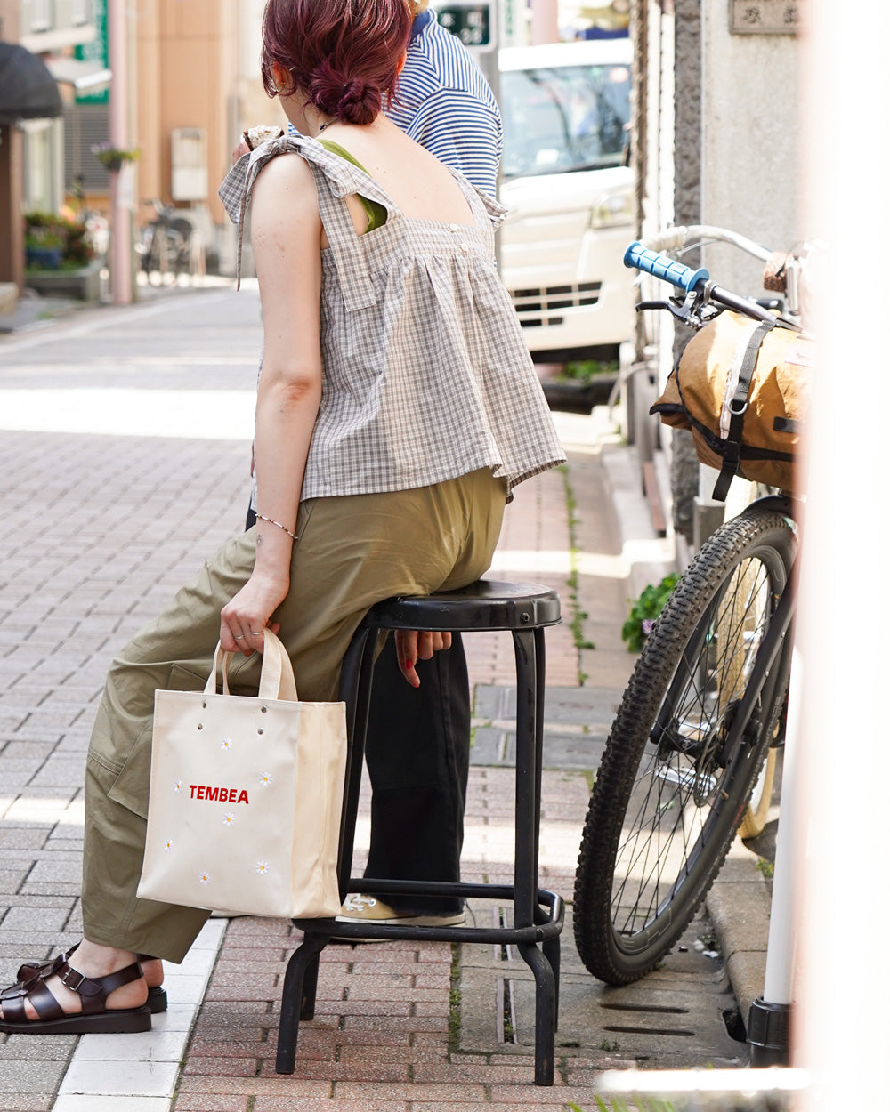 Americana × Friday CAMISOLE -WHITE CHECK