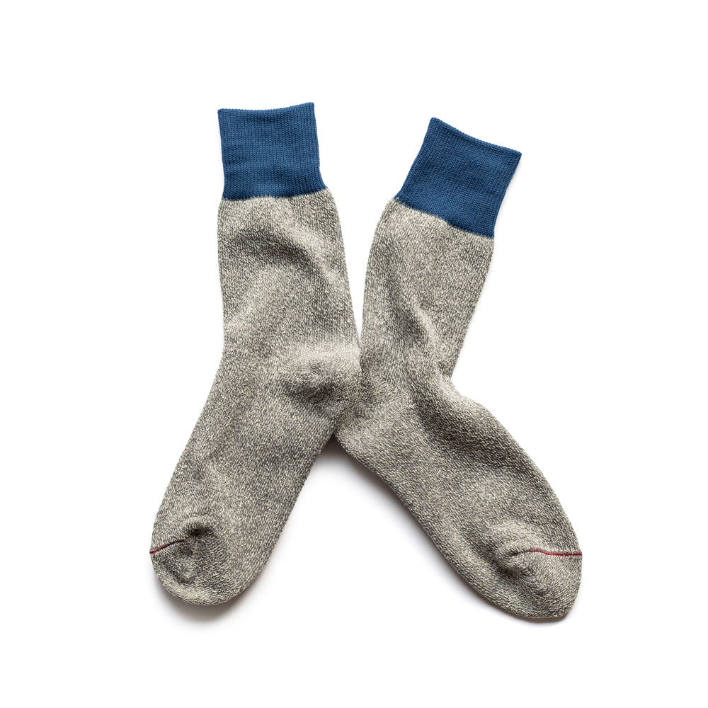 ROTOTO DOUBLE FACE CREW SOCKS ”SILK & COTTON”
