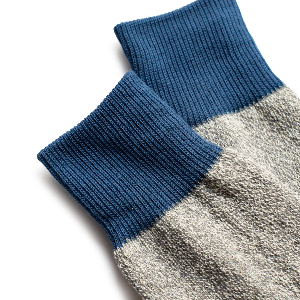 ROTOTO DOUBLE FACE CREW SOCKS ”SILK & COTTON”