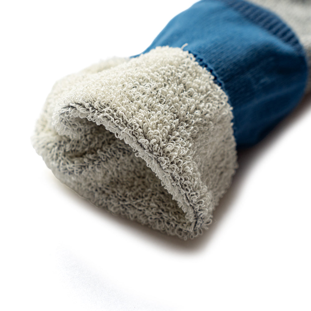 ROTOTO DOUBLE FACE CREW SOCKS ”SILK & COTTON”