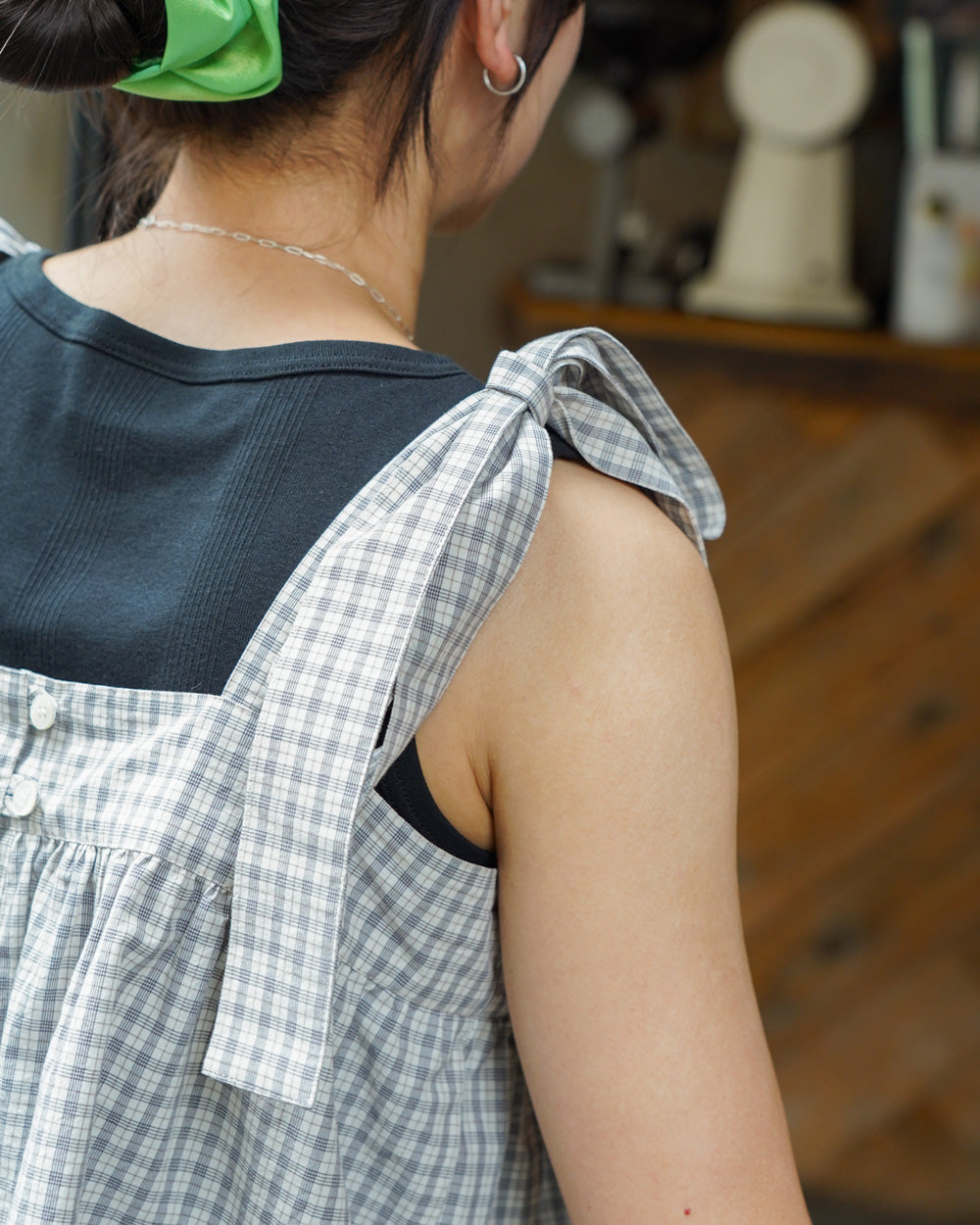 Americana × Friday CAMISOLE -WHITE CHECK