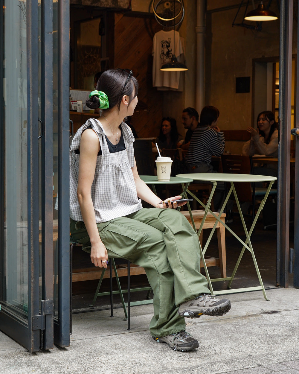 Americana × Friday CAMISOLE -WHITE CHECK