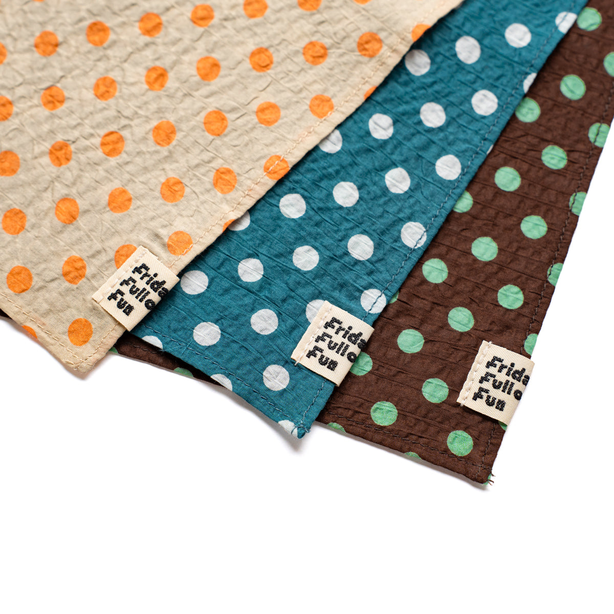 F F F Scarf -Dot print