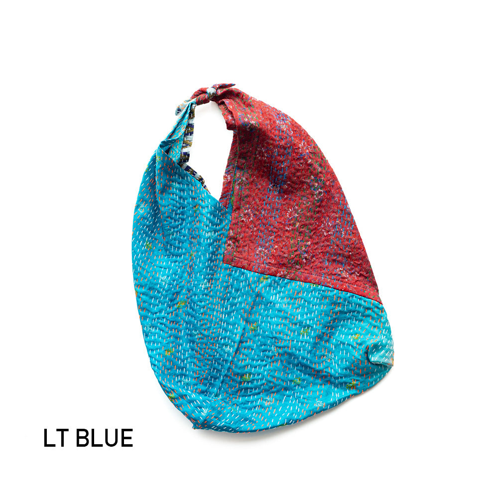 WONDER FULL LIFE KANTHA BOTANICAL BAG -small