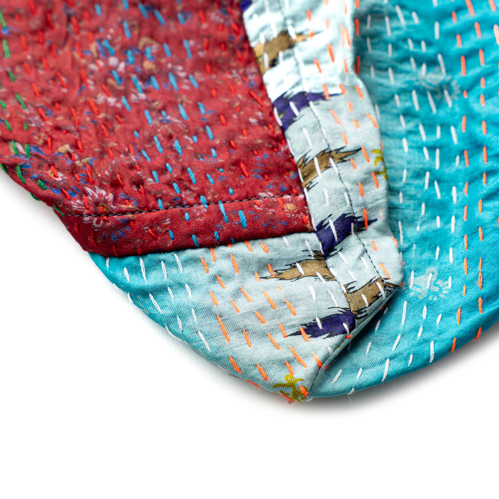 WONDER FULL LIFE KANTHA BOTANICAL BAG -small