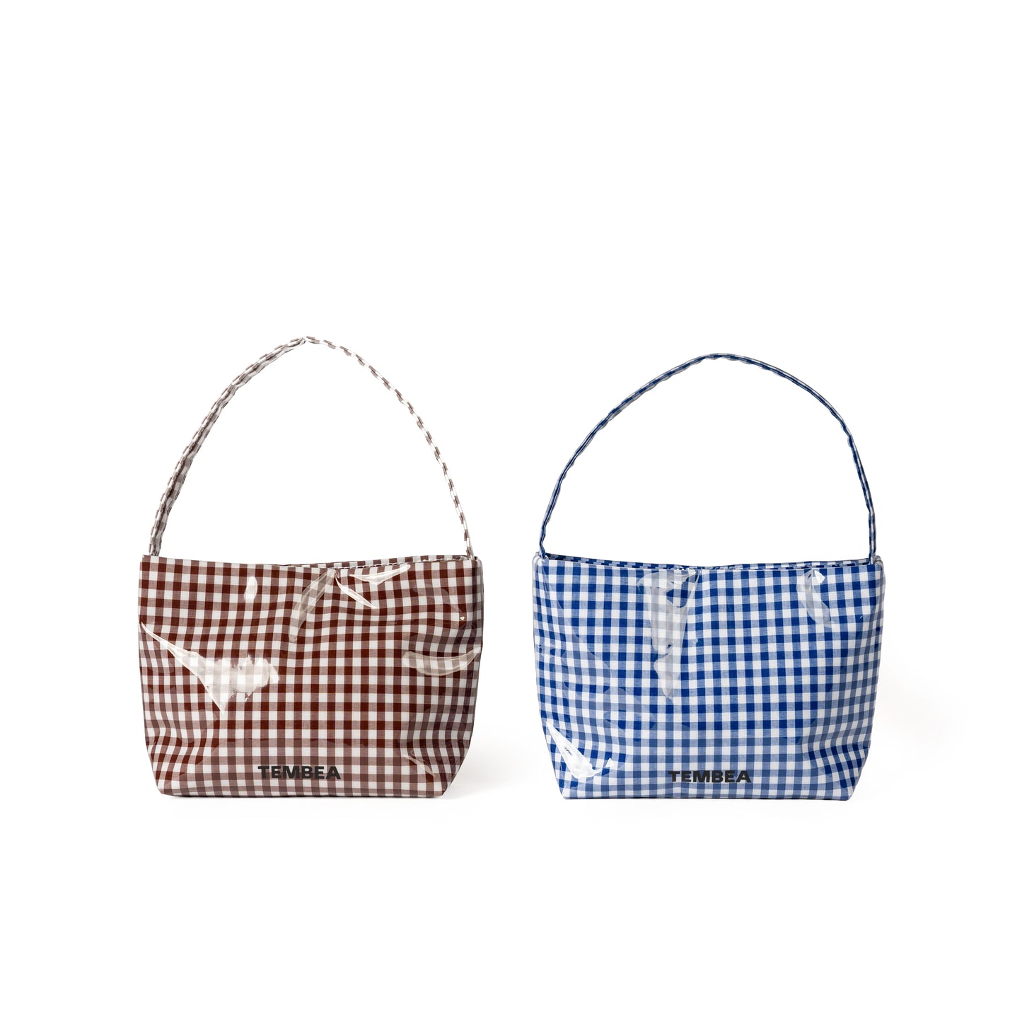 TEMBEA × Friday SINGLE TOTE SHORT "GINGHAM BROWN"