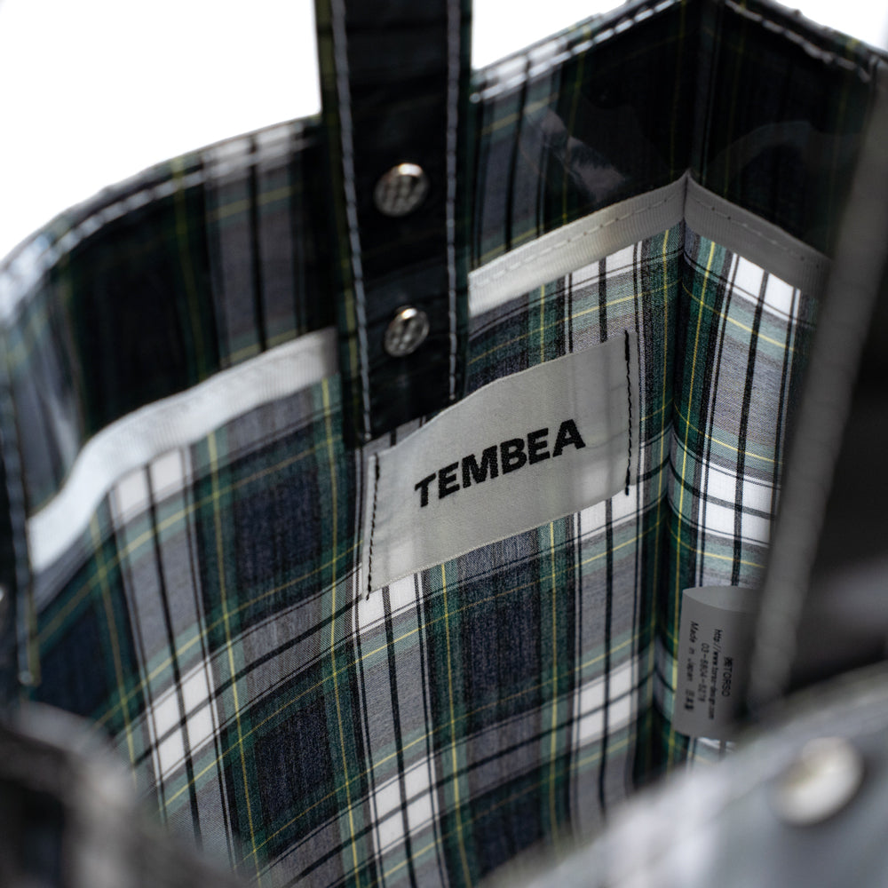 TEMBEA PAPER TOTE SMALL -NEW CHECK