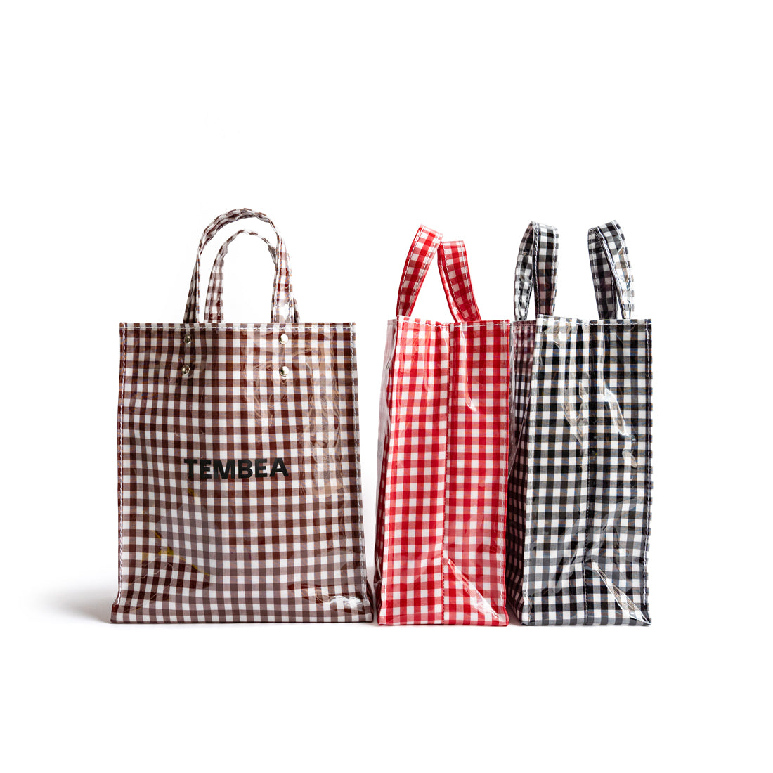 TEMBEA PAPER TOTE SMALL -GINGHAM CHECK – Friday