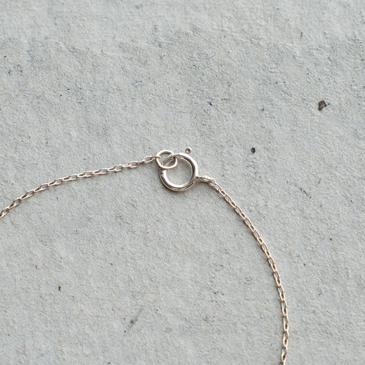 Melanie DeCourcey Silver chain with small silver square bracelet