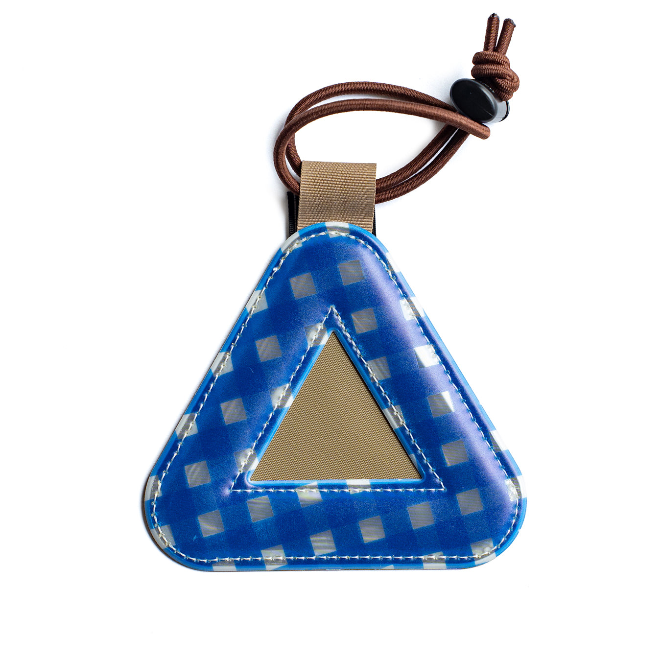 BLUE LUG × Friday Triangle reflector -Gingham check