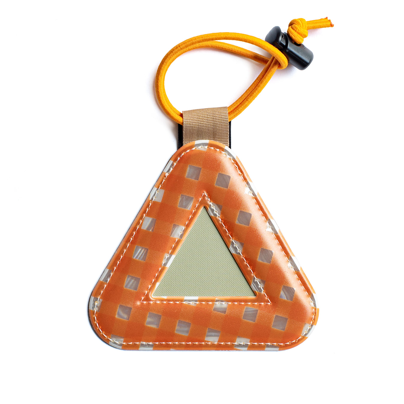 BLUE LUG × Friday Triangle reflector -Gingham check