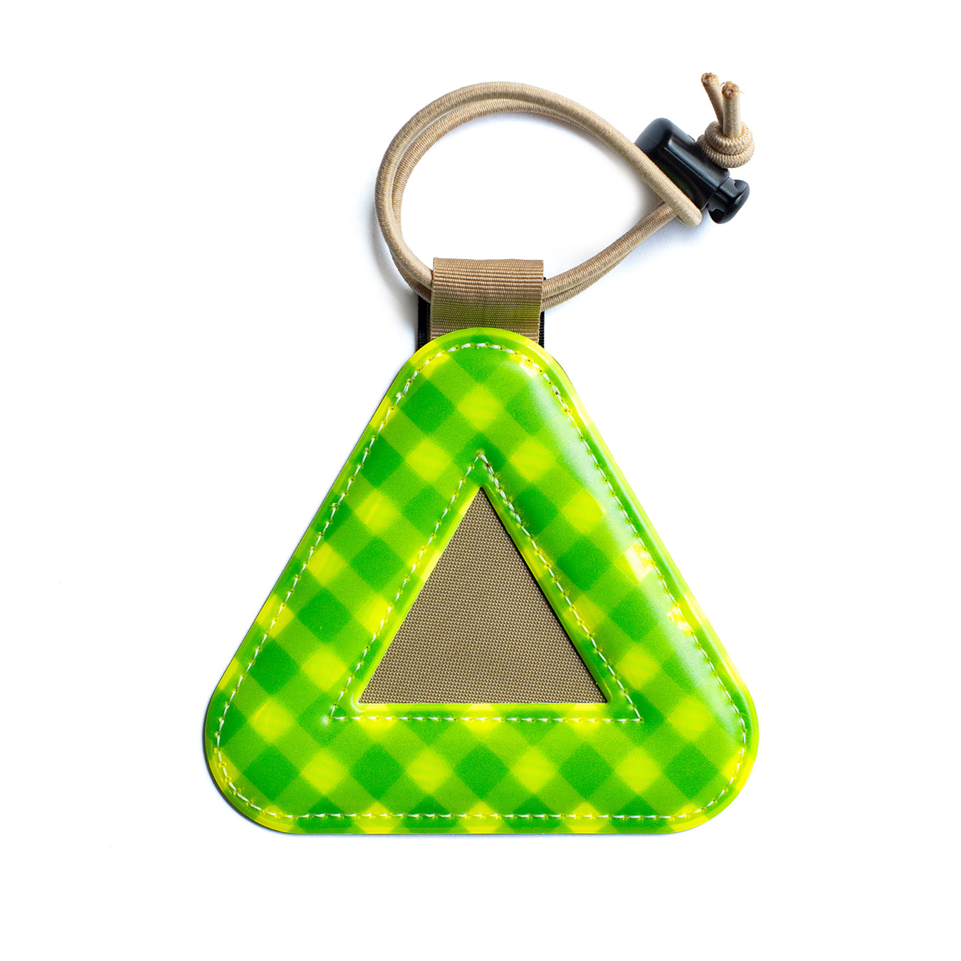BLUE LUG × Friday Triangle reflector -Gingham check