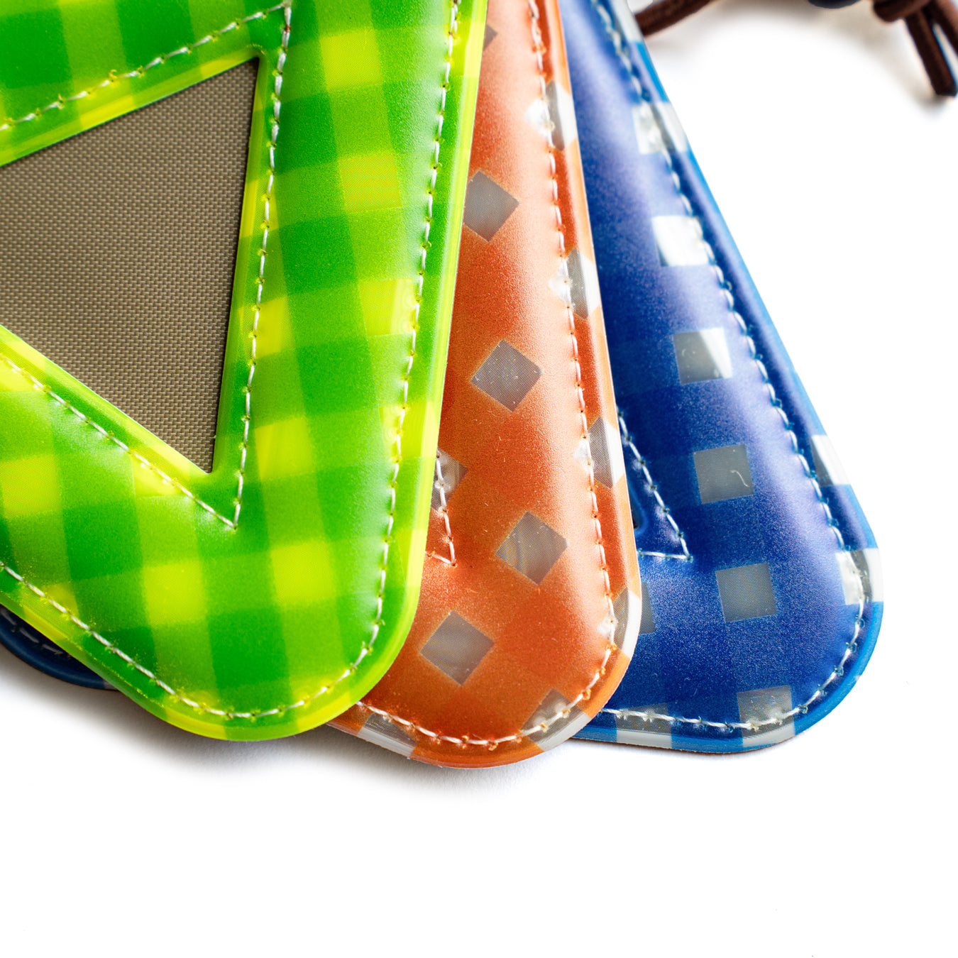 BLUE LUG × Friday Triangle reflector -Gingham check