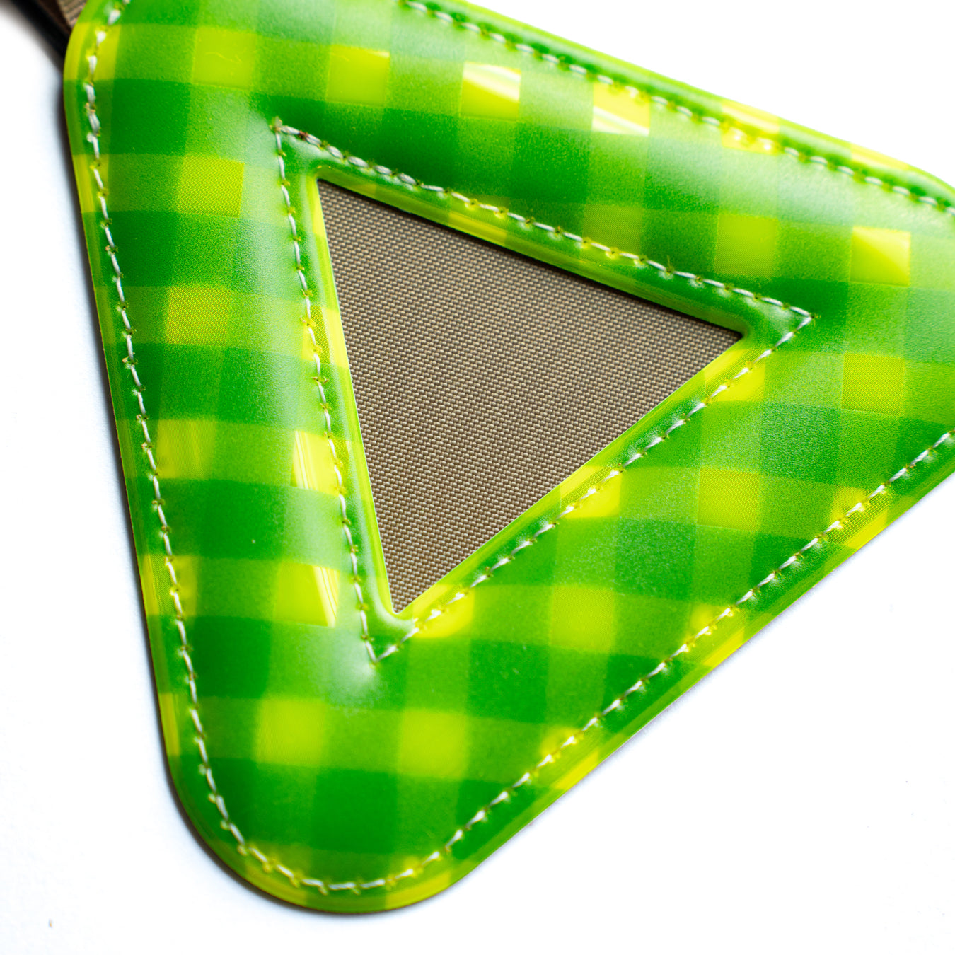 BLUE LUG × Friday Triangle reflector -Gingham check