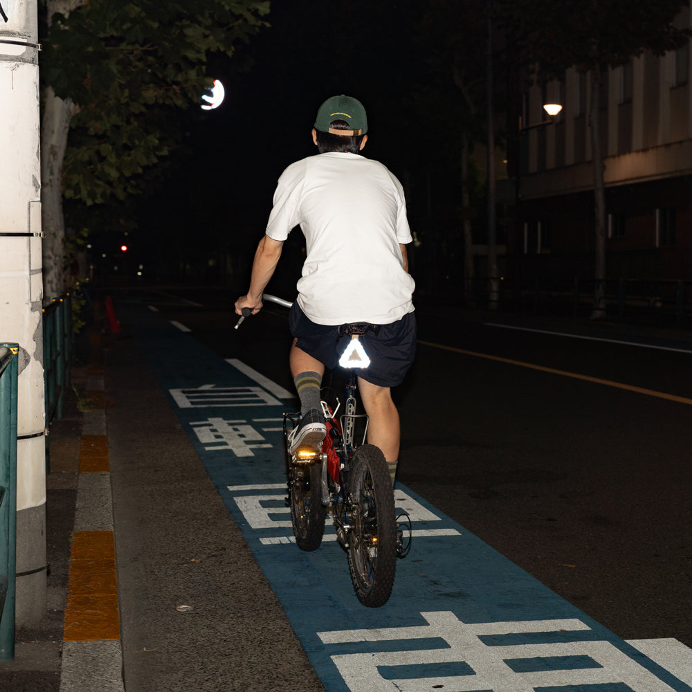 BLUE LUG × Friday Triangle reflector -Gingham check