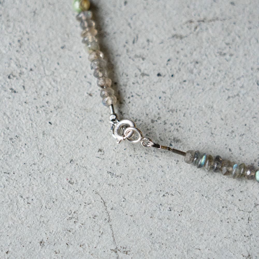 Melanie DeCourcey Labradorite with silver parts and agate