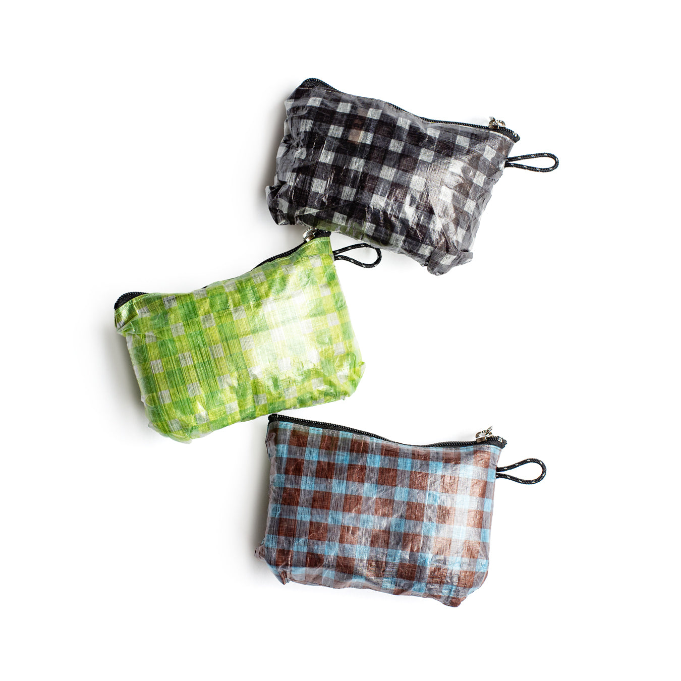 FAIRWEATHER × Friday Packable sacoche -Dyneema "Black gingham"