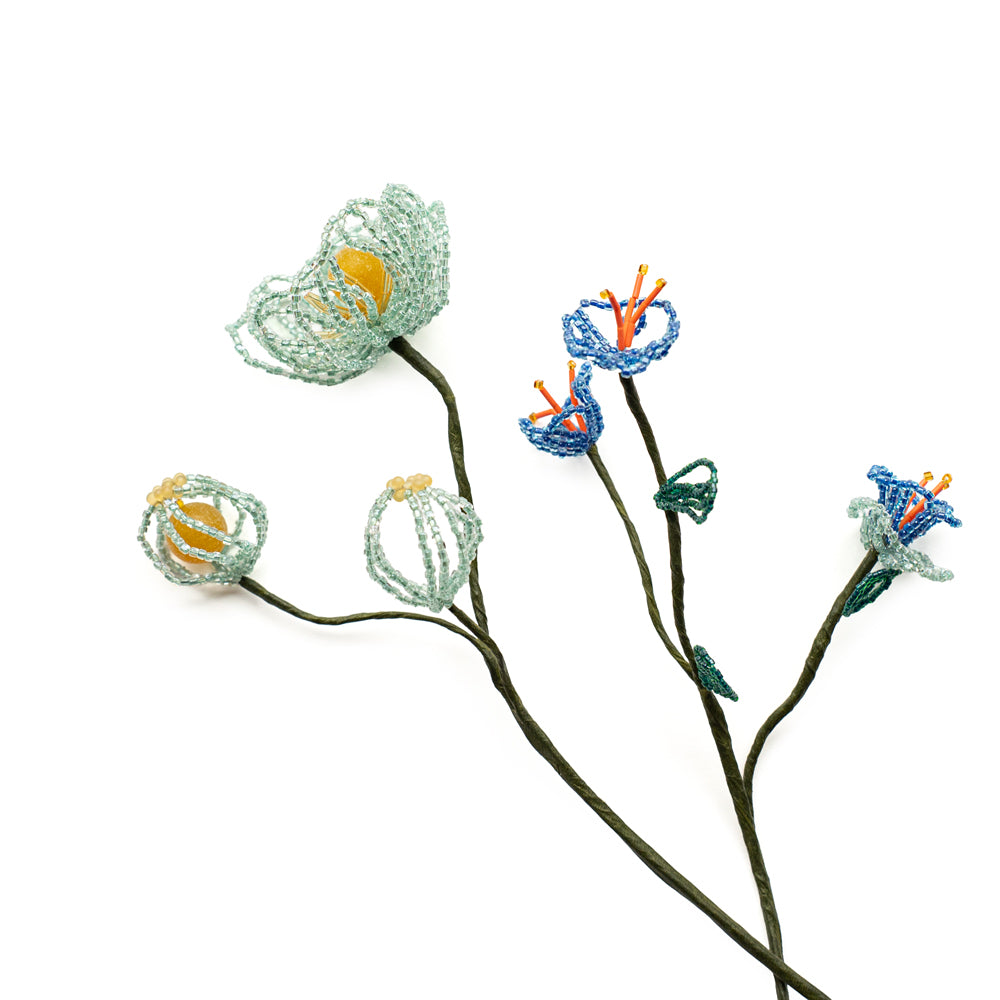 専用ページ　青花*3 サマー*1 XSサイズあり【ROBE de FLEURS/ローブドフルール】3Dフラワー