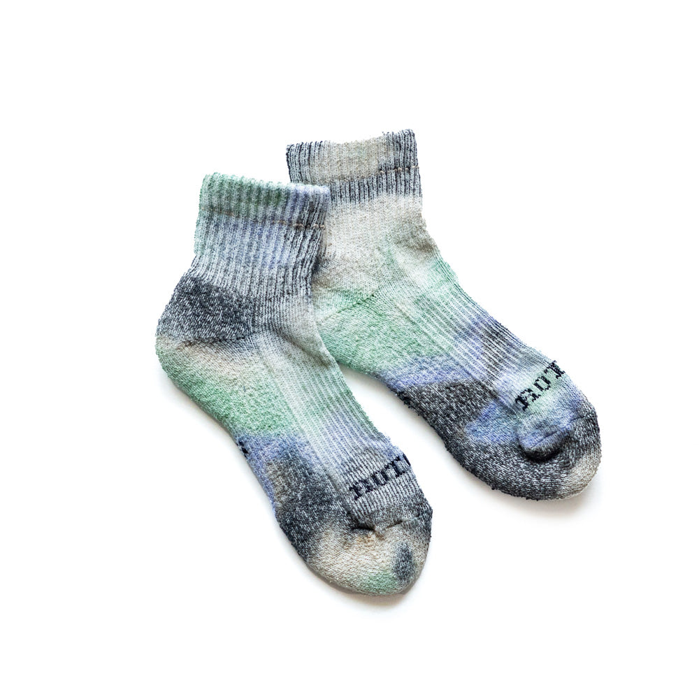 ROTOTO HEMP/ORGANIC COTTON PILE ANKLE SOCKS”TIE DYE”