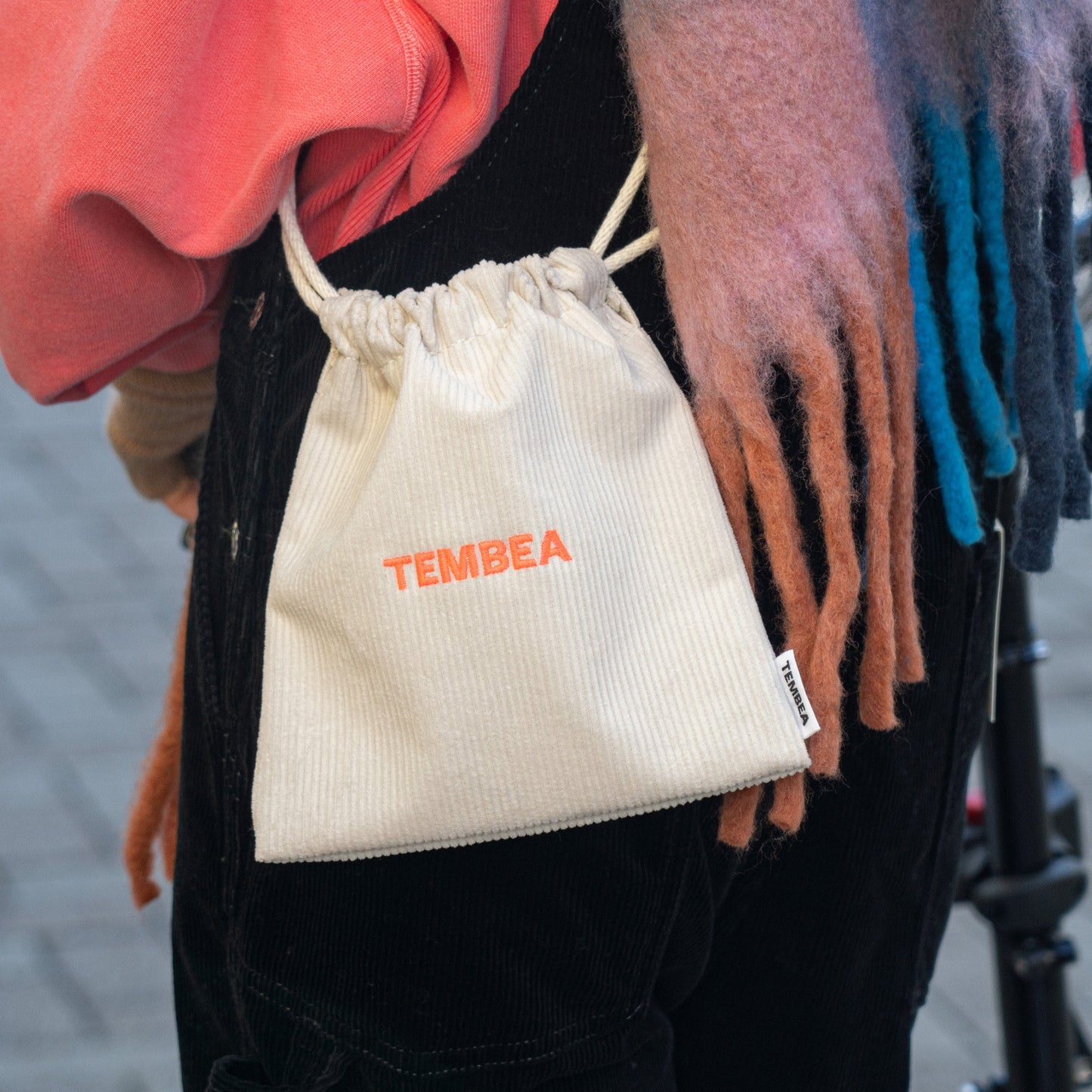 TEMBEA 巾着POCHETTE -CORDUROY