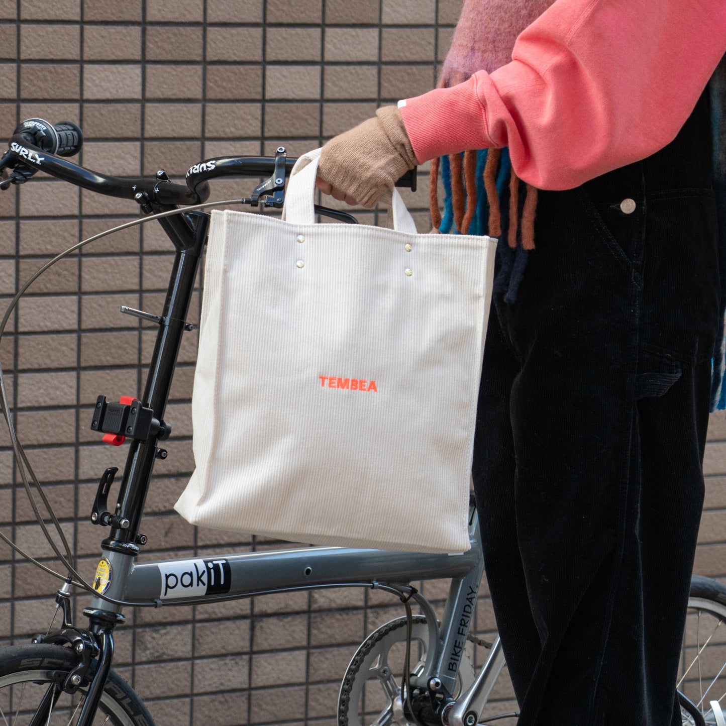 TEMBEA PAPER TOTE MEDIUM CORDUROY