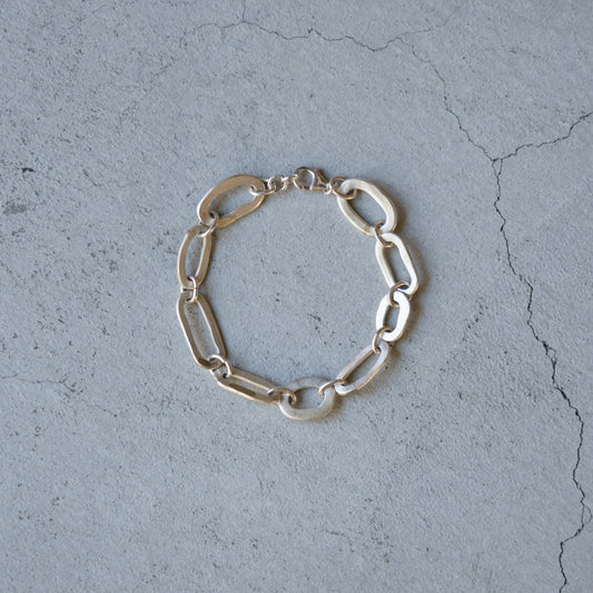 Melanie Decourcey  One of a kind freestyle open silver circle bracelet