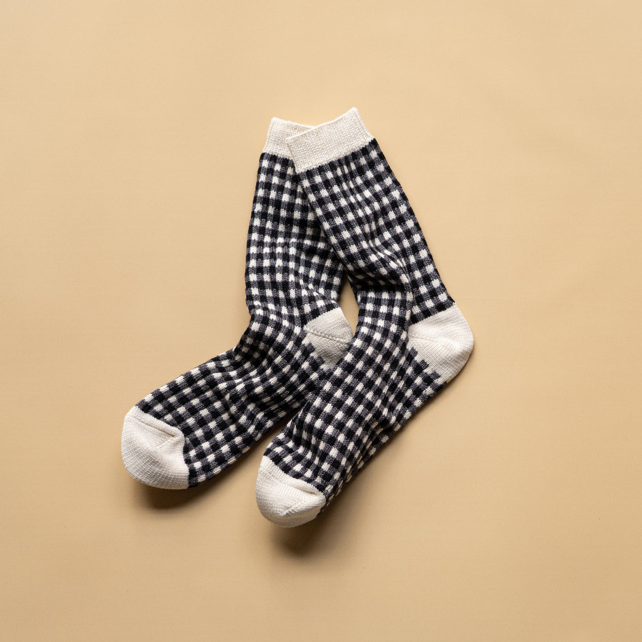 ROTOTO GINGHAM CHECK SOCKS