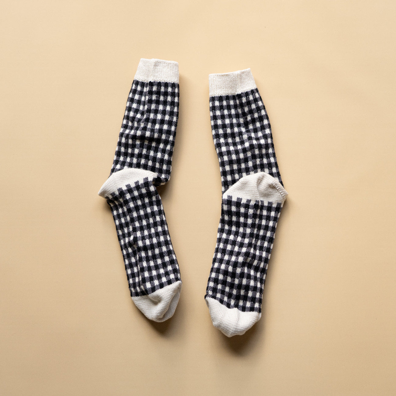 ROTOTO GINGHAM CHECK SOCKS