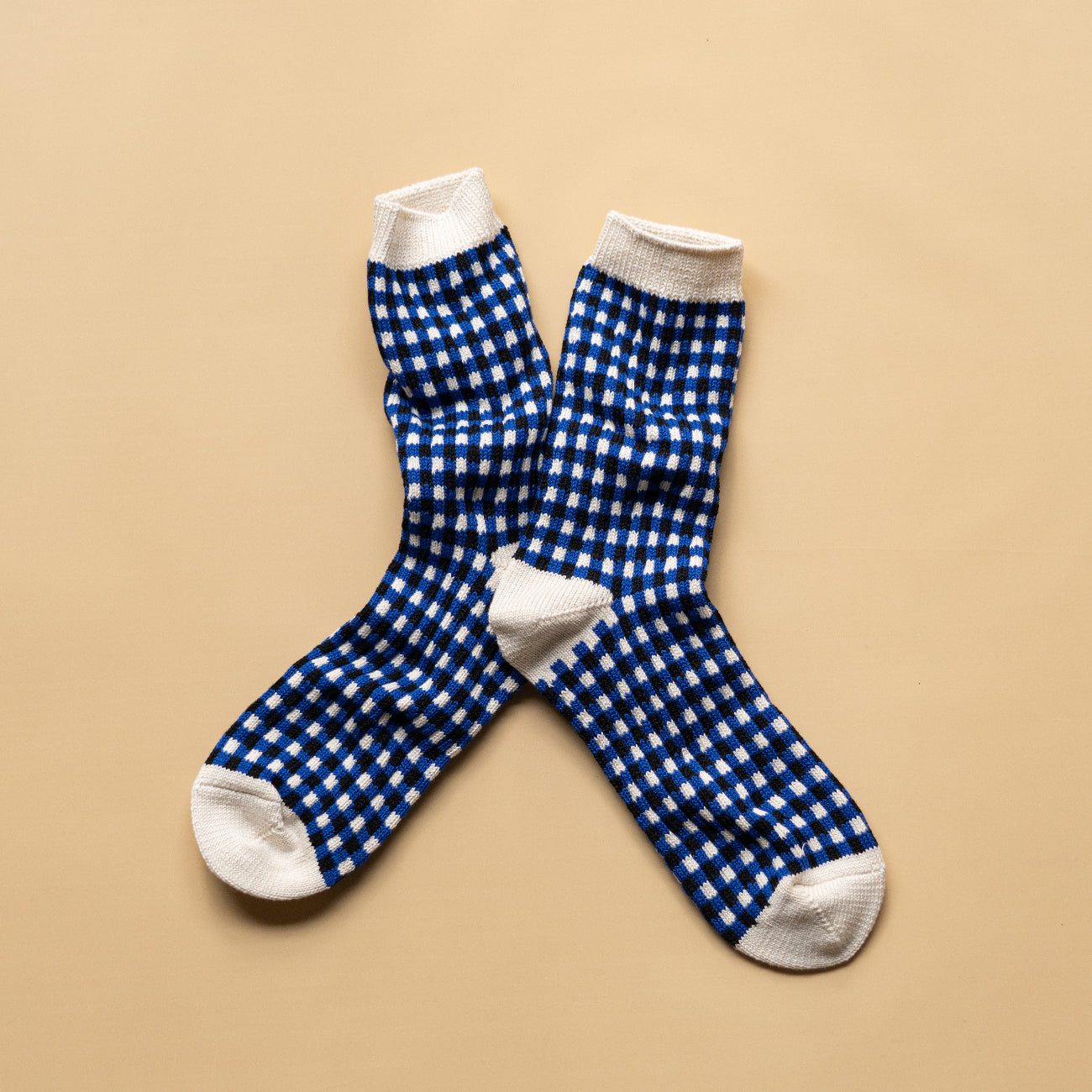 ROTOTO GINGHAM CHECK SOCKS