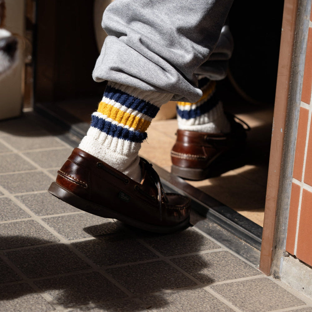 ROTOTO COARSE RIBBED OLDSCHOOL CREW SOCKS