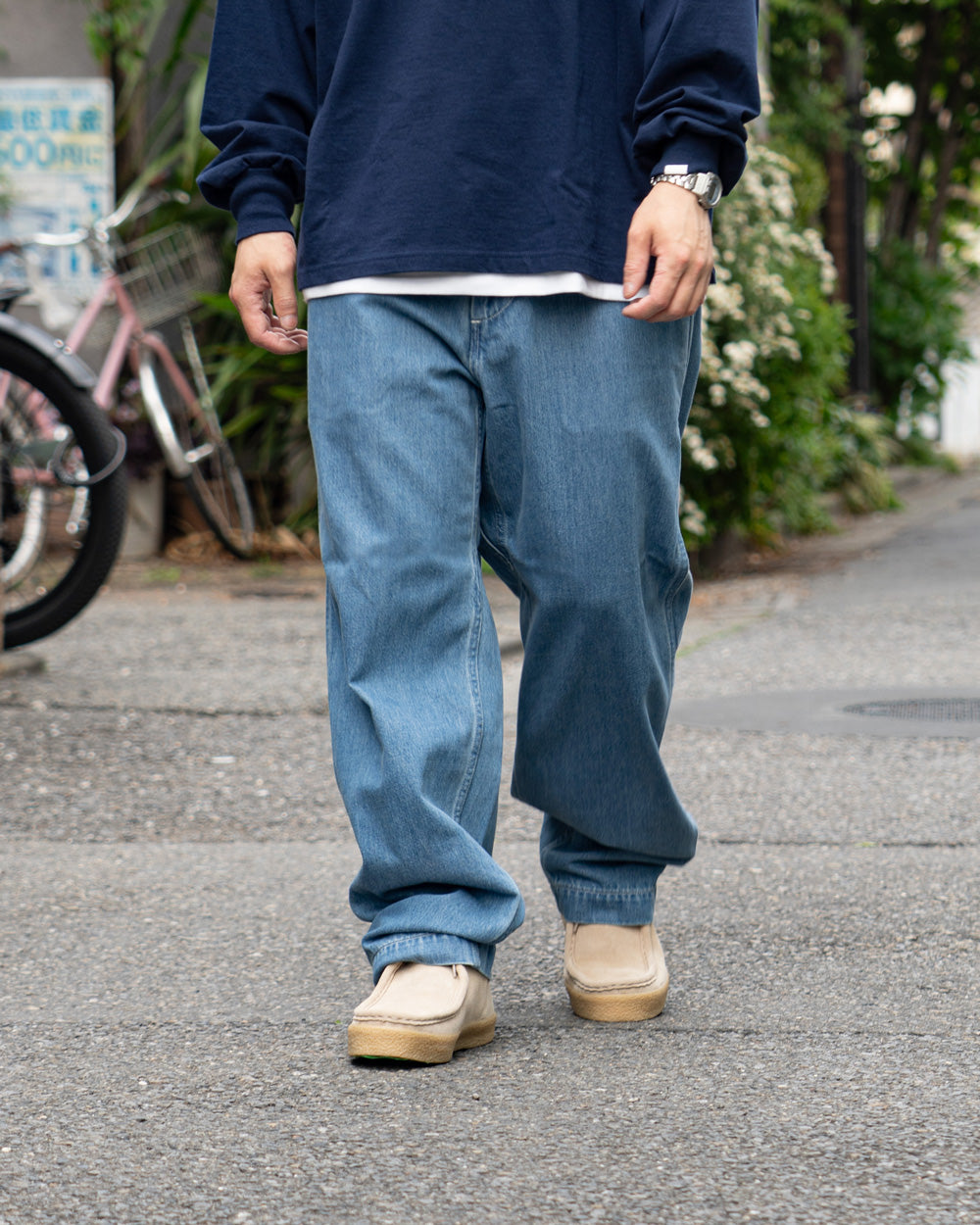 nanamica Wide Denim Pants