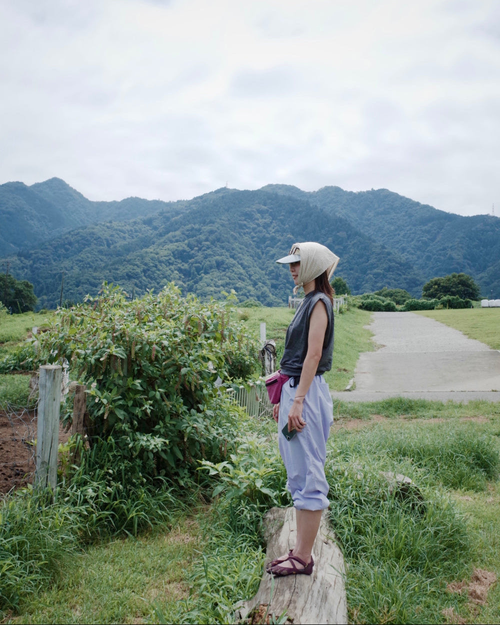 HAVERSACK × Friday  Tech wool tee -Charcoal
