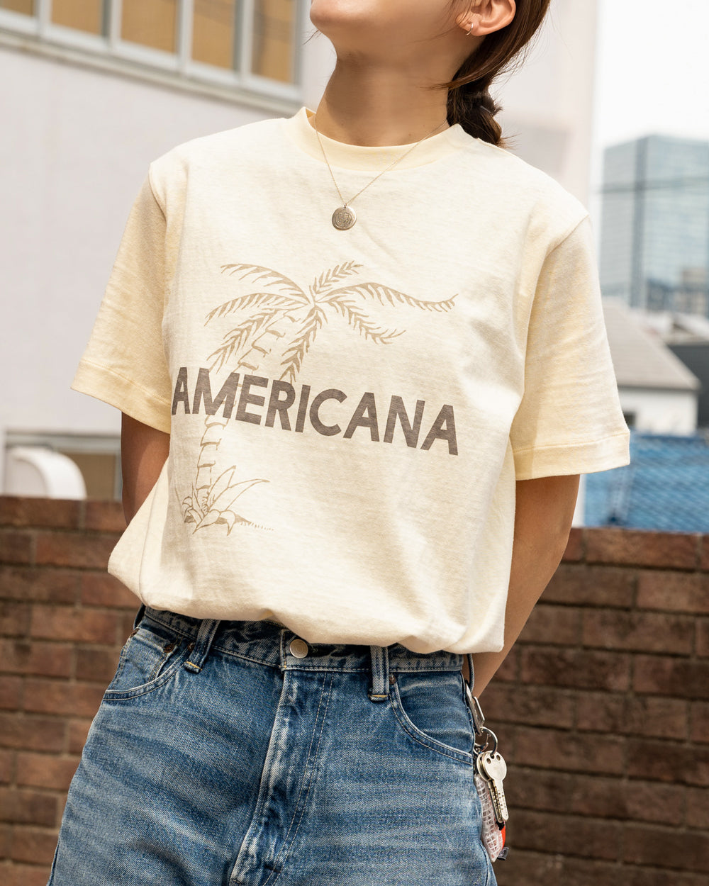 Americana Raffy print tee -AMARICANA