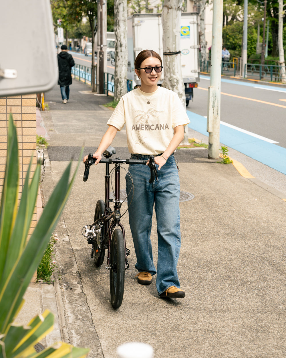 Americana Raffy print tee -AMARICANA