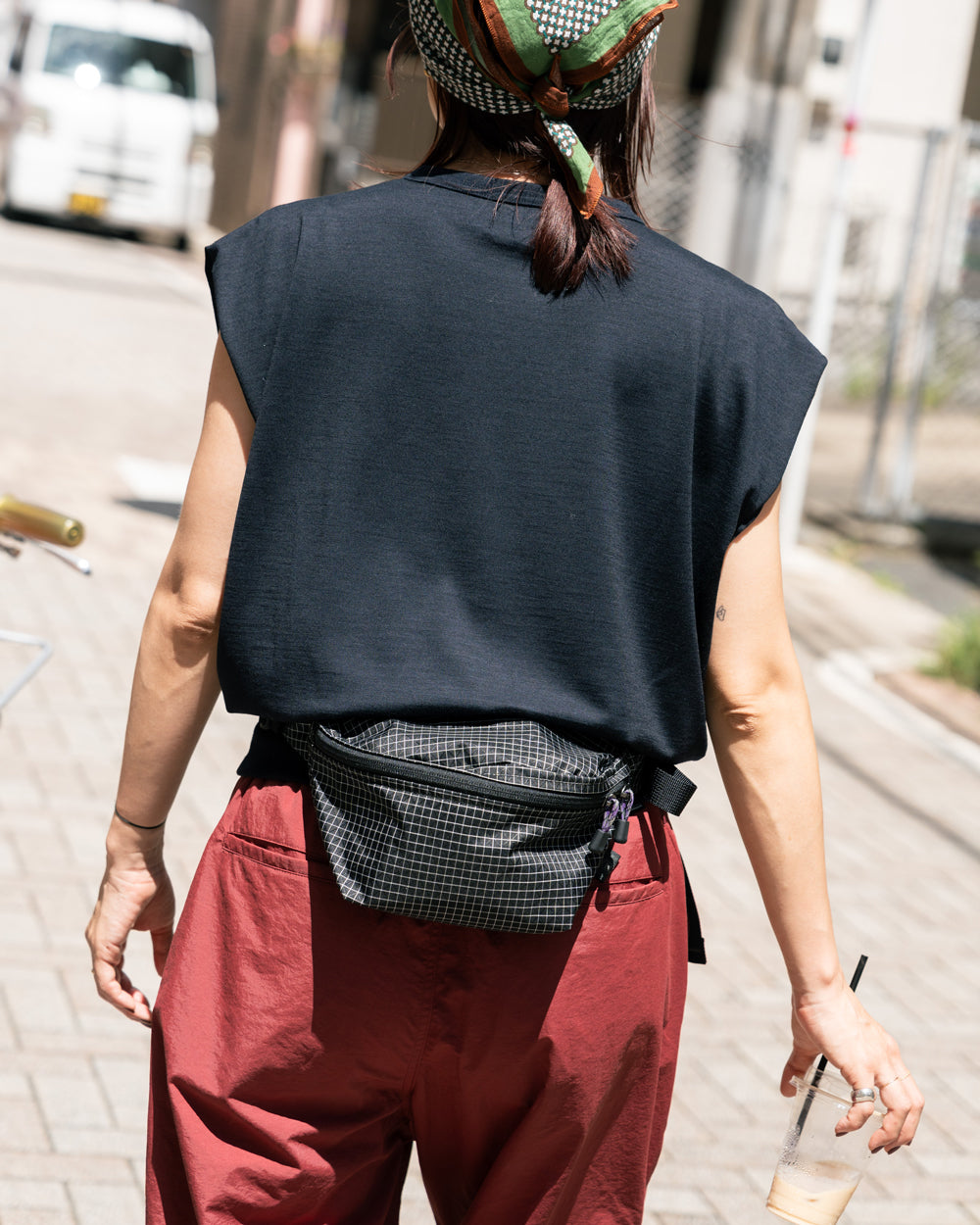 HAVERSACK × Friday  Tech wool tee -Navy