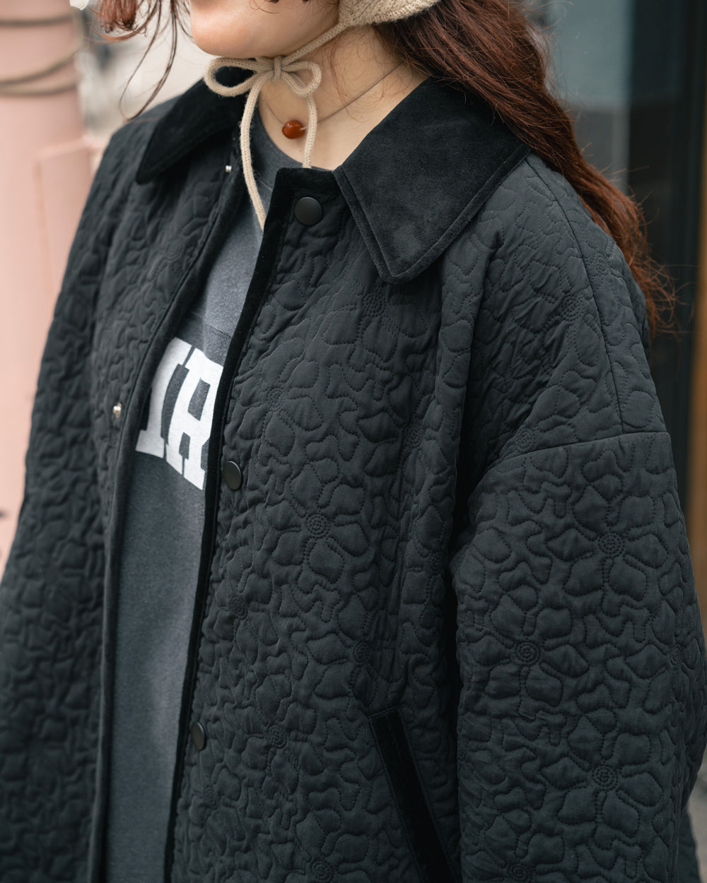 Oblada FLOWER EMBROIDERY COAT
