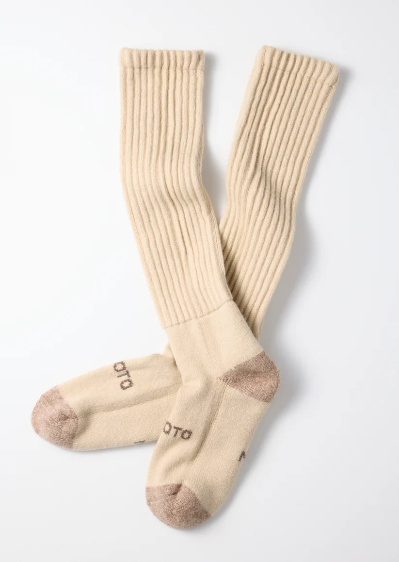 ROTOTO MERINO LAMBS WOOL HIGH SOCKS