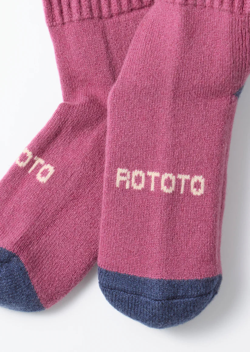 ROTOTO MERINO LAMBS WOOL HIGH SOCKS
