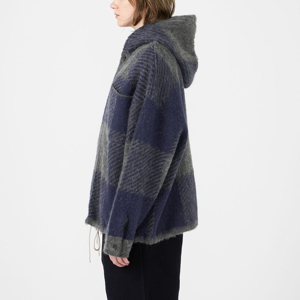 nanamica Mohair Hooded Shirt Jacket