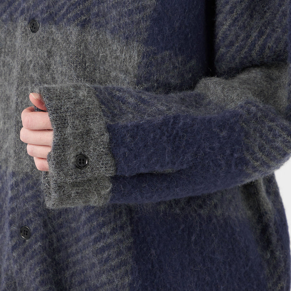 nanamica Mohair Hooded Shirt Jacket